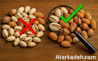 🥜چگونه خشکبار اصل را از تقلبی تشخیص دهیم؟
