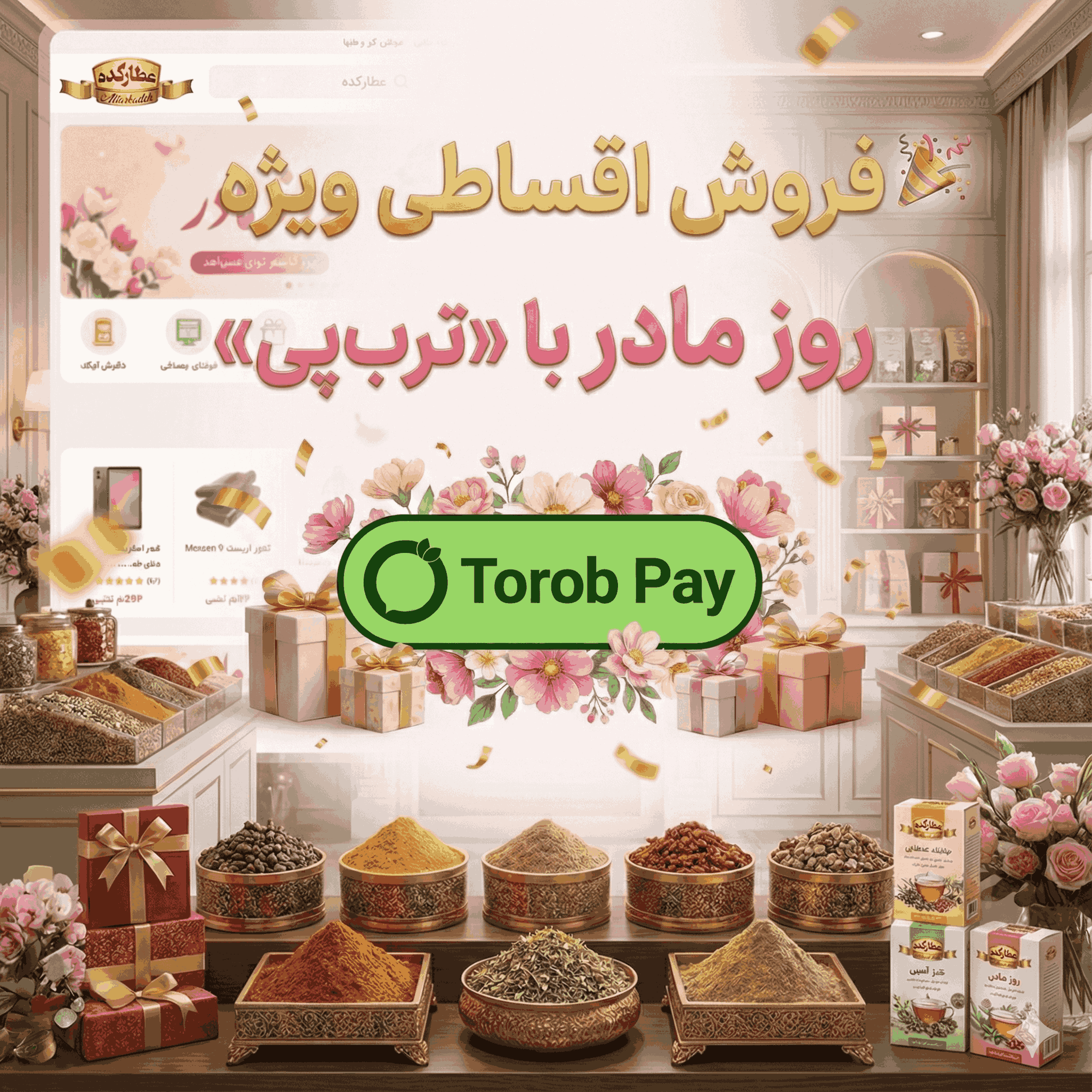 🎉 فروش اقساطی ویژه روز مادر با «ترب‌پی»